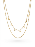 Stainless steel initial necklace for women