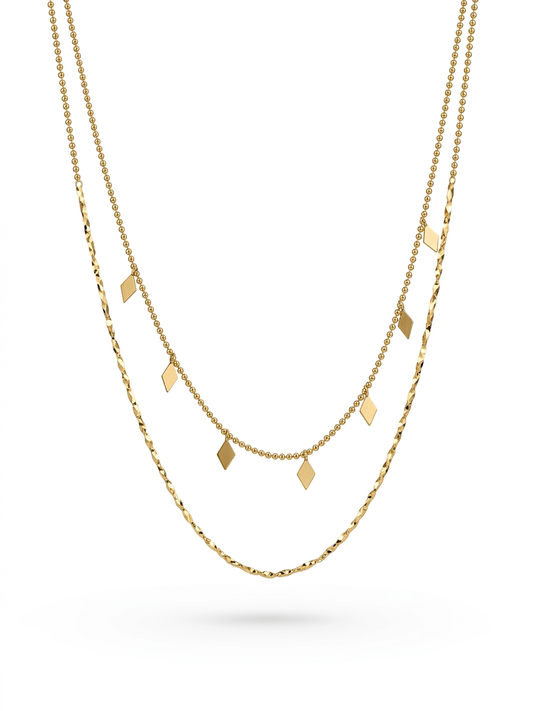 Stainless steel initial necklace for women